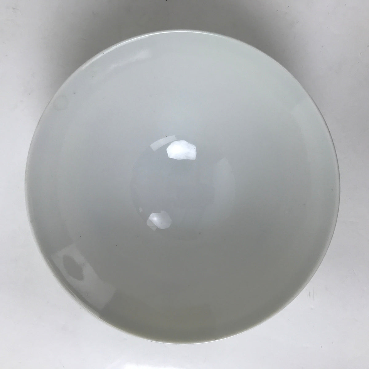 Japanese Porcelain Rice Bowl Owan Vtg Kobachi White Bamboo Leaf Line Stream Y272