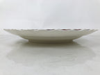 Japanese Porcelain Round Large Plate Vtg Chrysanthemum Carp Fish Red Blue PX774