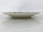 Japanese Porcelain Round Large Plate Vtg Chrysanthemum Carp Fish Red Blue PX774
