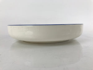 Japanese Porcelain Round Large Plate Vtg Ozara Plum Blossom Ume Blue White PY756