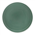 Japanese Porcelain Round Large Plate Vtg Ozara Simple Celadon Green PY754