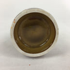 Japanese Porcelain Sake Bottle Brown White Vertical Line Design Tokkuri TS369