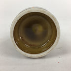 Japanese Porcelain Sake Bottle Brown White Vertical Line Design Tokkuri TS372