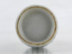 Japanese Porcelain Sake Bottle Tokkuri Ichigo Vtg Pottery Vertical Stripes TS526
