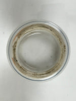 Japanese Porcelain Sake Bottle Tokkuri Vtg Blue White Kanji Gourd Red TS847