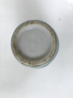 Japanese Porcelain Sake Bottle Tokkuri Vtg Celadon Blue Barrel Woman TS833