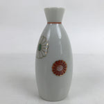 Japanese Porcelain Sake Bottle Tokkuri Vtg Ichi-Go Gold Chrysanthemum TS708