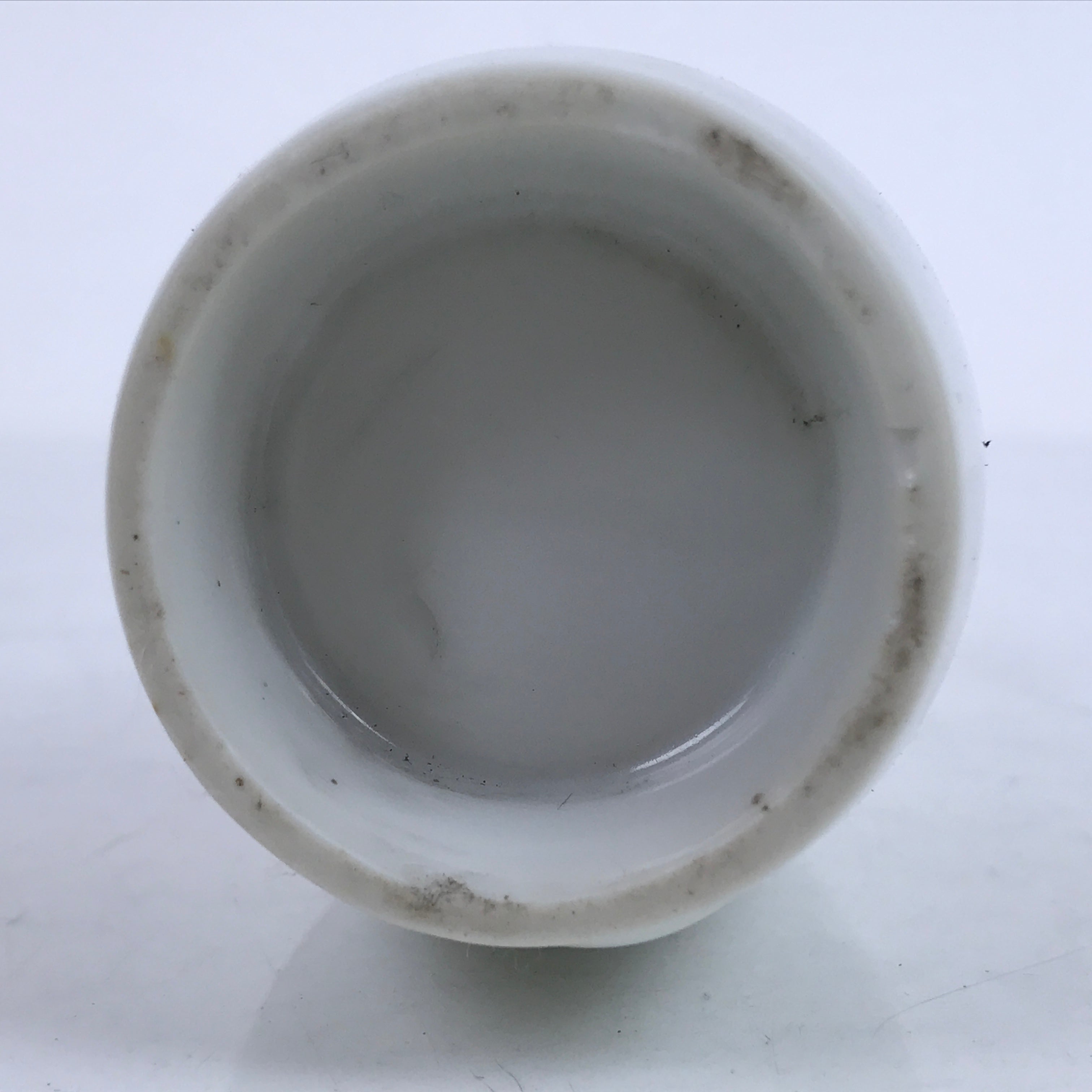 Japanese Porcelain Sake Bottle Tokkuri Vtg Ichi-Go Gold Chrysanthemum TS708