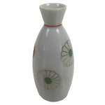 Japanese Porcelain Sake Bottle Tokkuri Vtg Ichi-Go Gold Chrysanthemum TS708