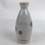 Japanese Porcelain Sake Bottle Tokkuri Vtg Ichi-Go Red Plum Blossom Pine TS717