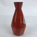 Japanese Porcelain Sake Bottle Tokkuri Vtg Ichi-Go Red White Pictograph TS721