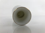 Japanese Porcelain Sake Bottle Tokkuri Vtg Ichi-Go Simple Black Gold White TS639