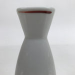 Japanese Porcelain Sake Bottle Tokkuri Vtg Ichi-Go Triangular Red Gold TS711