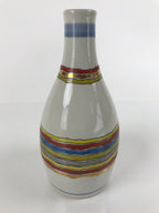 Japanese Porcelain Sake Bottle Tokkuri Vtg Jun Takekoshi Mt. Fuji Gold TS644