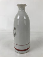 Japanese Porcelain Sake Bottle Tokkuri Vtg Plum Blossoms Pine Tree Bamboo TS773
