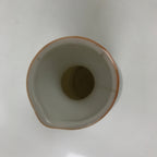 Japanese Porcelain Sake Bottle Tokkuri Vtg Plum Blossoms Tanka Poem Red TS771