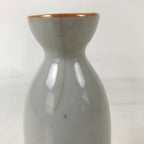 Japanese Porcelain Sake Bottle Tokkuri Vtg Plum Blossoms Tanka Poem Red TS771