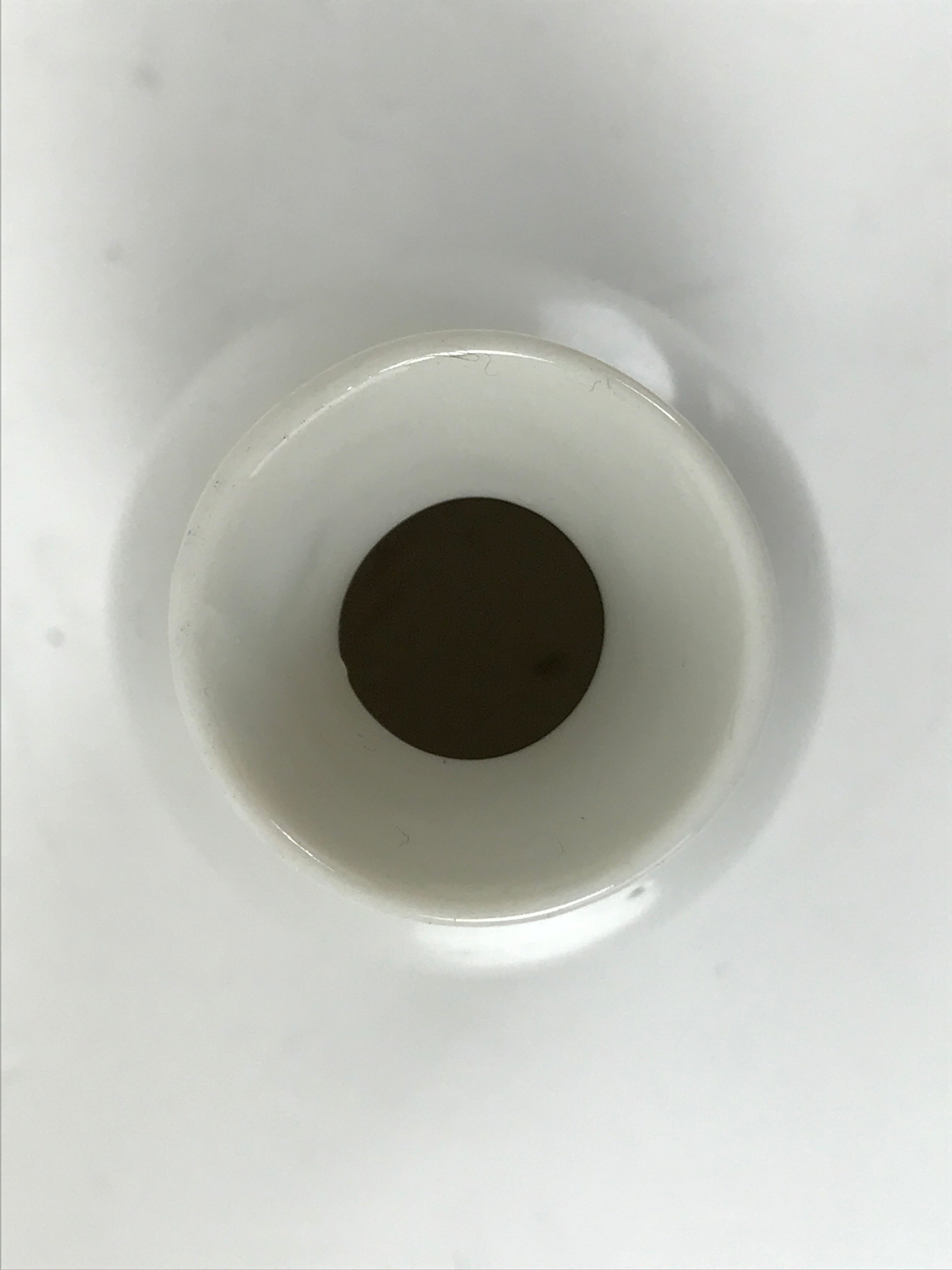 Japanese Porcelain Sake Bottle Tokkuri Vtg White Green Line Brick Pattern TS824