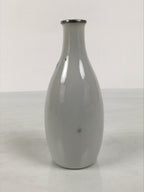 Japanese Porcelain Sake Bottle Tokkuri White Blue Water Strider Whirlpool TS923