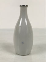 Japanese Porcelain Sake Bottle Tokkuri White Blue Water Strider Whirlpool TS924