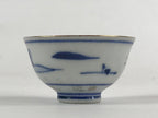 Japanese Porcelain Sake Cup Kutani Ware Vtg Gold Foil Rabbit G88