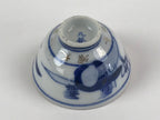 Japanese Porcelain Sake Cup Kutani Ware Vtg Gold Foil Rabbit G88