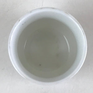 Japanese Porcelain Sake Cup Lotus Flower Buddhist Altar Offering Cup White G58