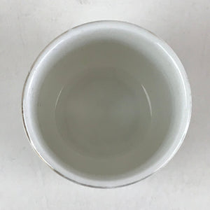 Japanese Porcelain Sake Cup Lotus Flower Buddhist Altar Offering Cup White G59