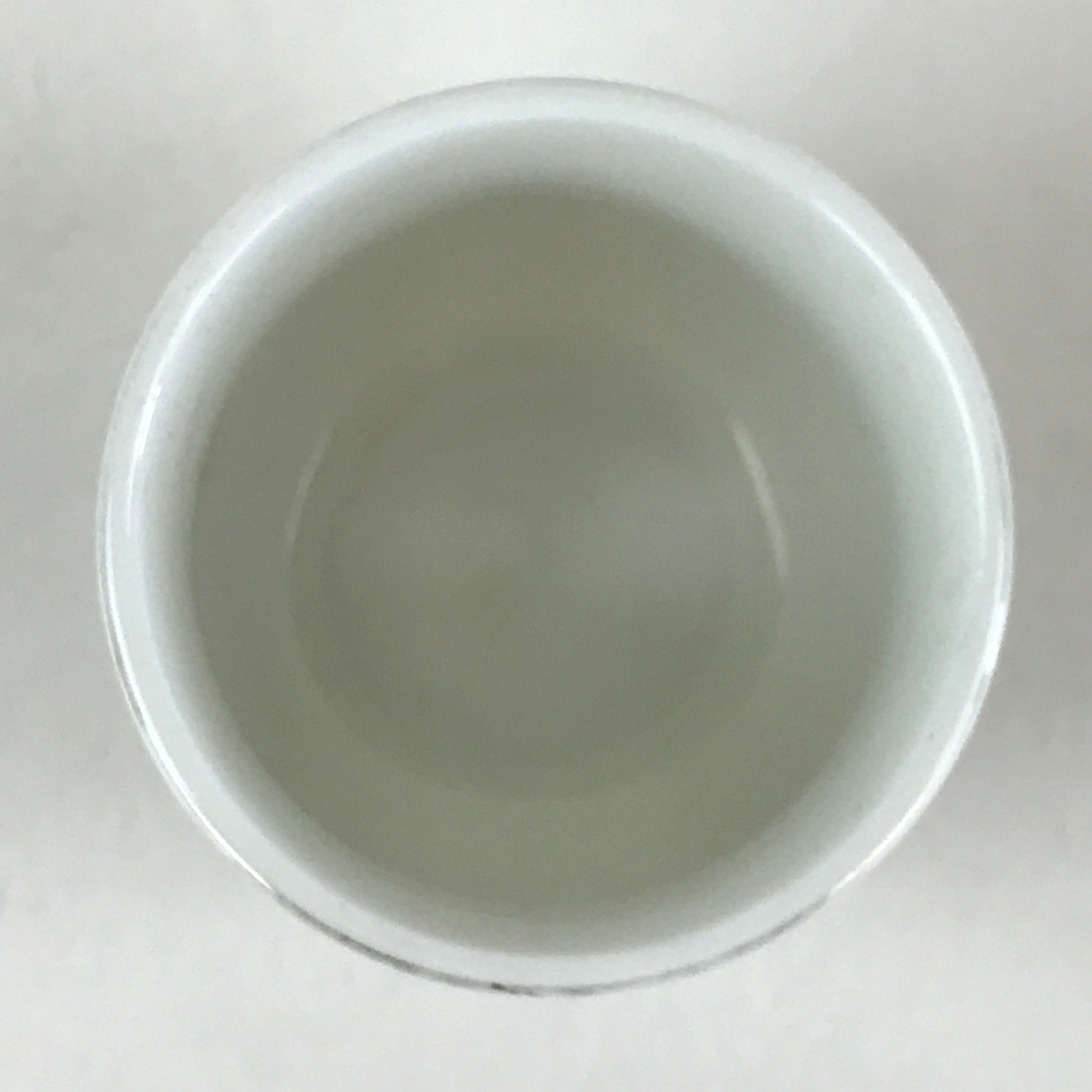 Japanese Porcelain Sake Cup Lotus Flower Buddhist Altar Offering Cup White G60