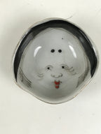 Japanese Porcelain Sake Cup Ochoko Guinomi Oni Otafuku Devil Sculpture G284
