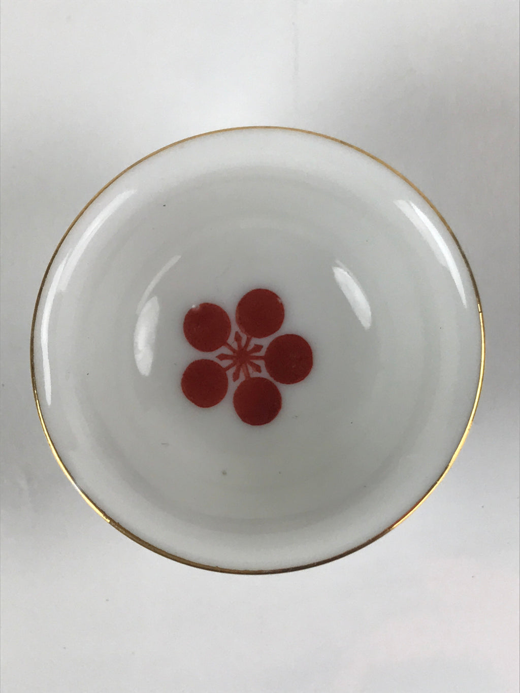 Japanese Porcelain Sake Cup Ochoko Vtg Kano Tenmangu Commemorative G246