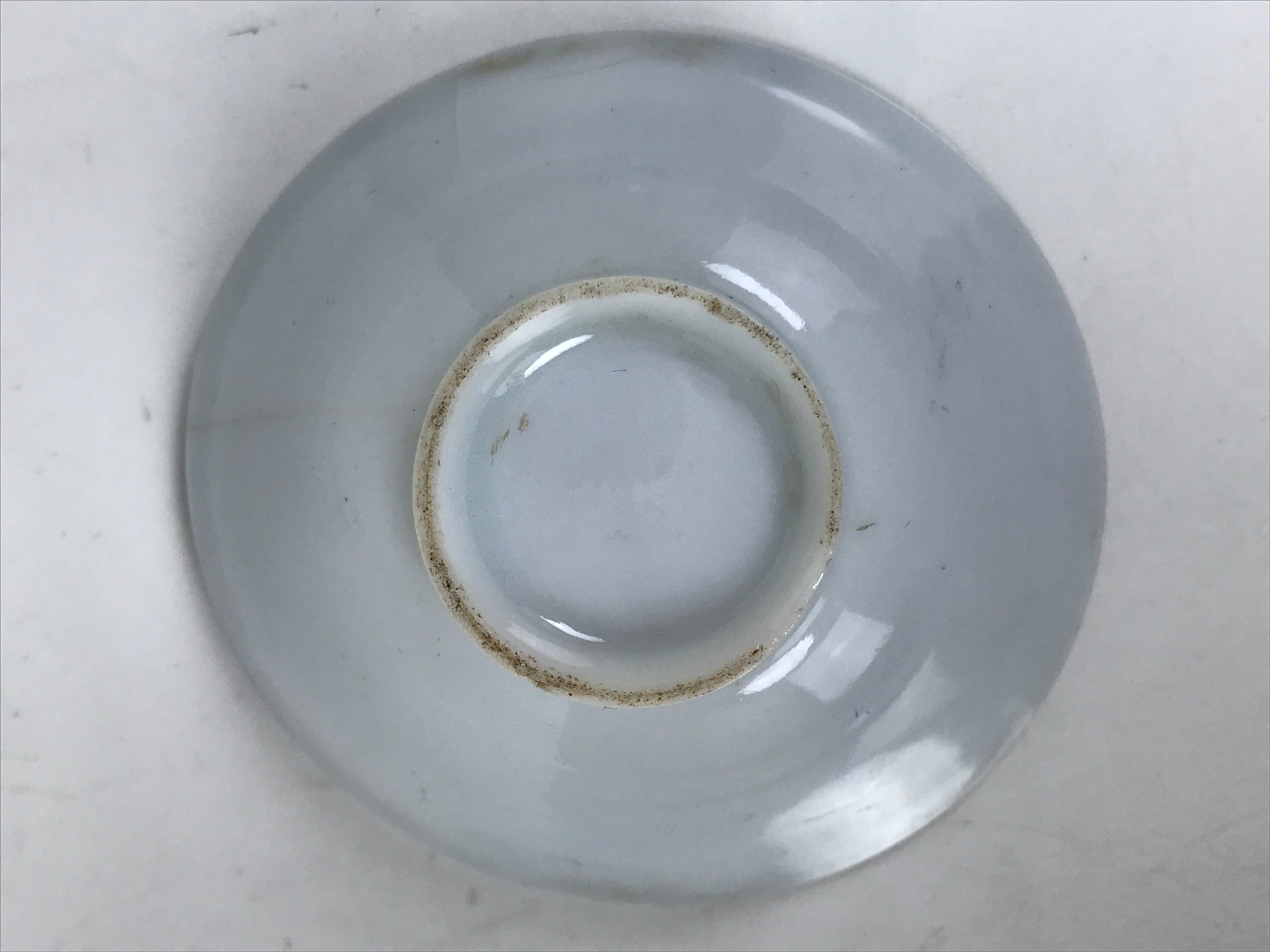 Japanese Porcelain Sake Cup Vtg Ochoko Kyoto Gold White Kanji Temple Shrine G280