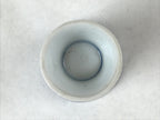 Japanese Porcelain Sake Cup Vtg Rappa Ochoko Guinomi Plum Blossom Blue G147
