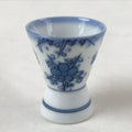 Japanese Porcelain Sake Cup Vtg Rappa Ochoko Guinomi Plum Blossom Blue G147