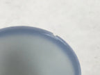 Japanese Porcelain Sake Cup Vtg Rappa Ochoko Guinomi Plum Blossom Blue G150