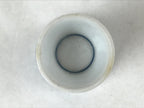 Japanese Porcelain Sake Cup Vtg Rappa Ochoko Guinomi Plum Blossom Blue G150