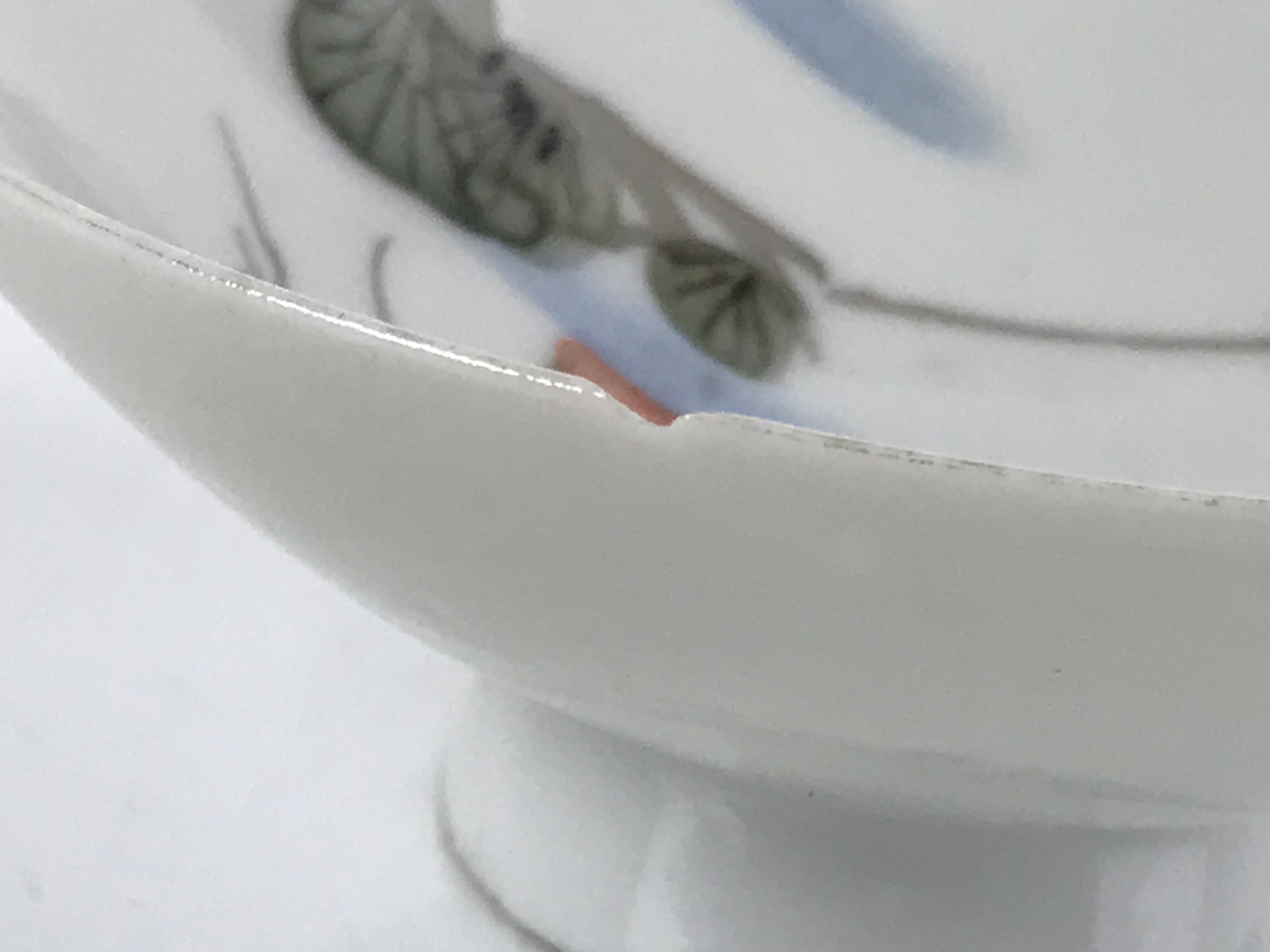 Japanese Porcelain Sake Cup Vtg Sakazuki Guinomi Crane Sunrise Pine White G196