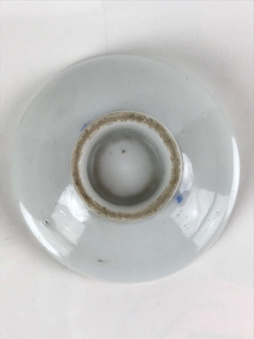 Japanese Porcelain Sake Cup Vtg Sakazuki Guinomi Minogame Turtle White Gold G215
