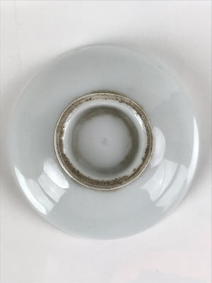 Japanese Porcelain Sake Cup Vtg Sakazuki Guinomi Minogame Turtle White Gold G218