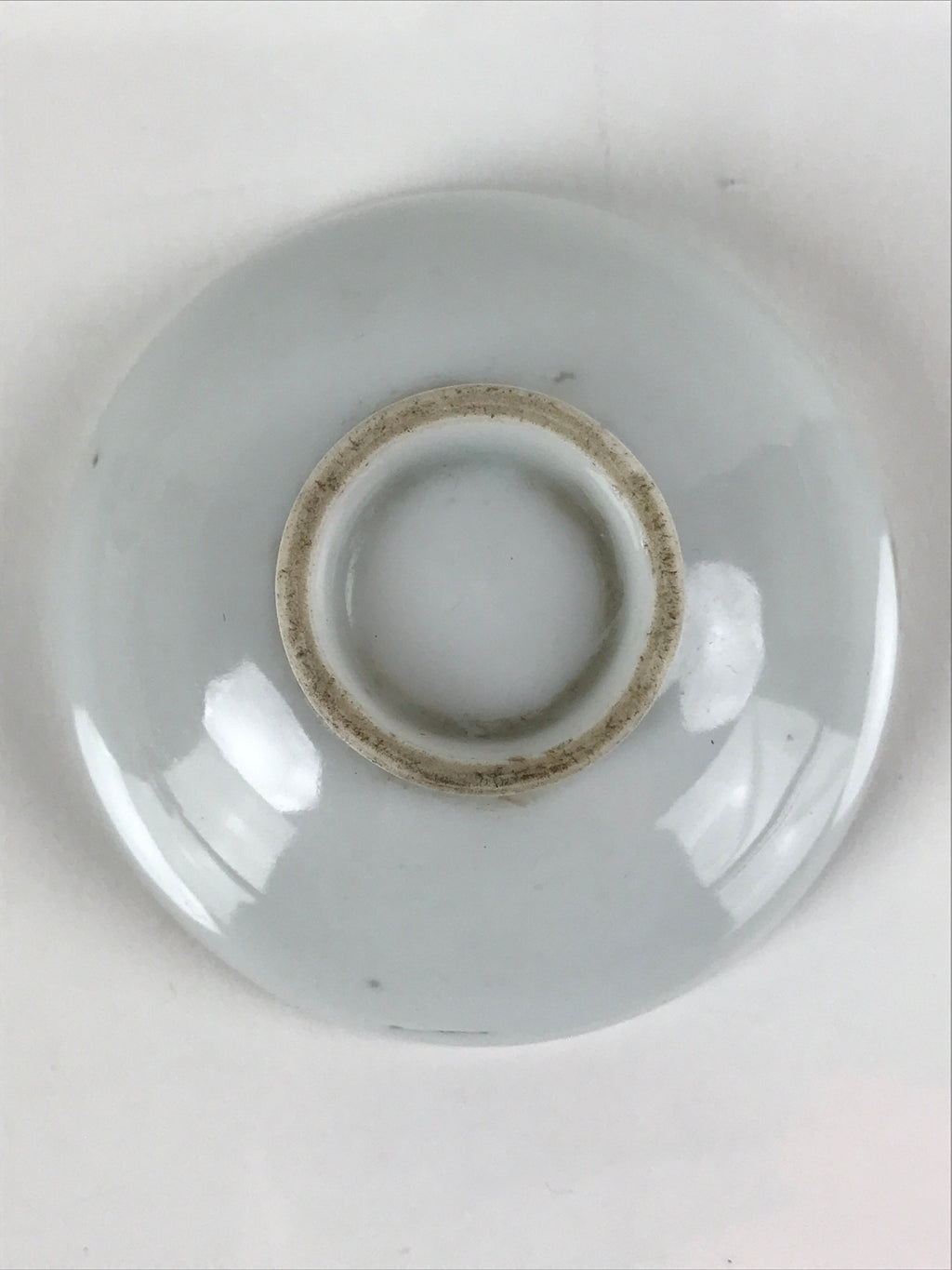 Japanese Porcelain Sake Cup Vtg Sakazuki Guinomi Minogame Turtle White Gold G251