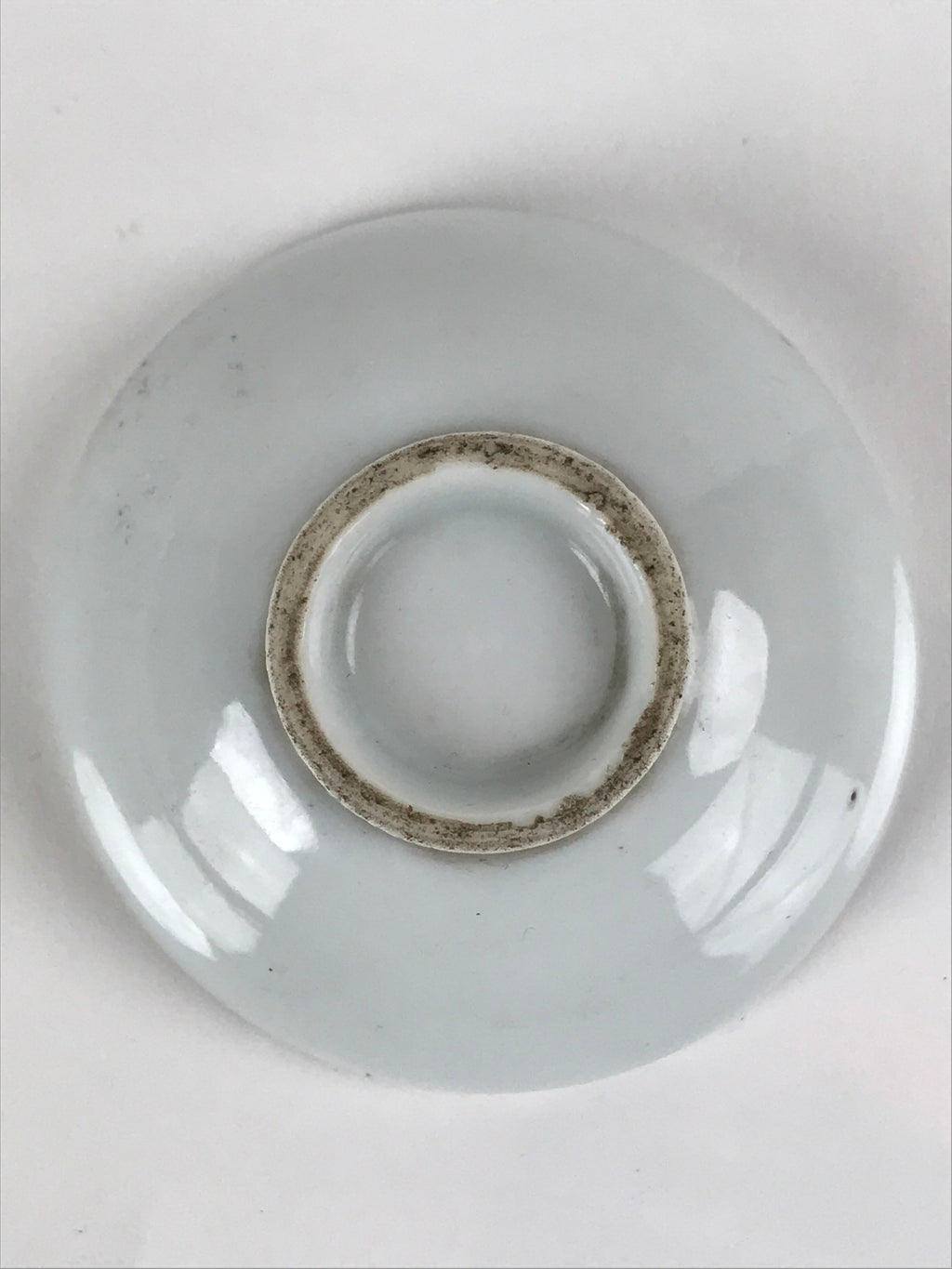 Japanese Porcelain Sake Cup Vtg Sakazuki Guinomi Minogame Turtle White Gold G255