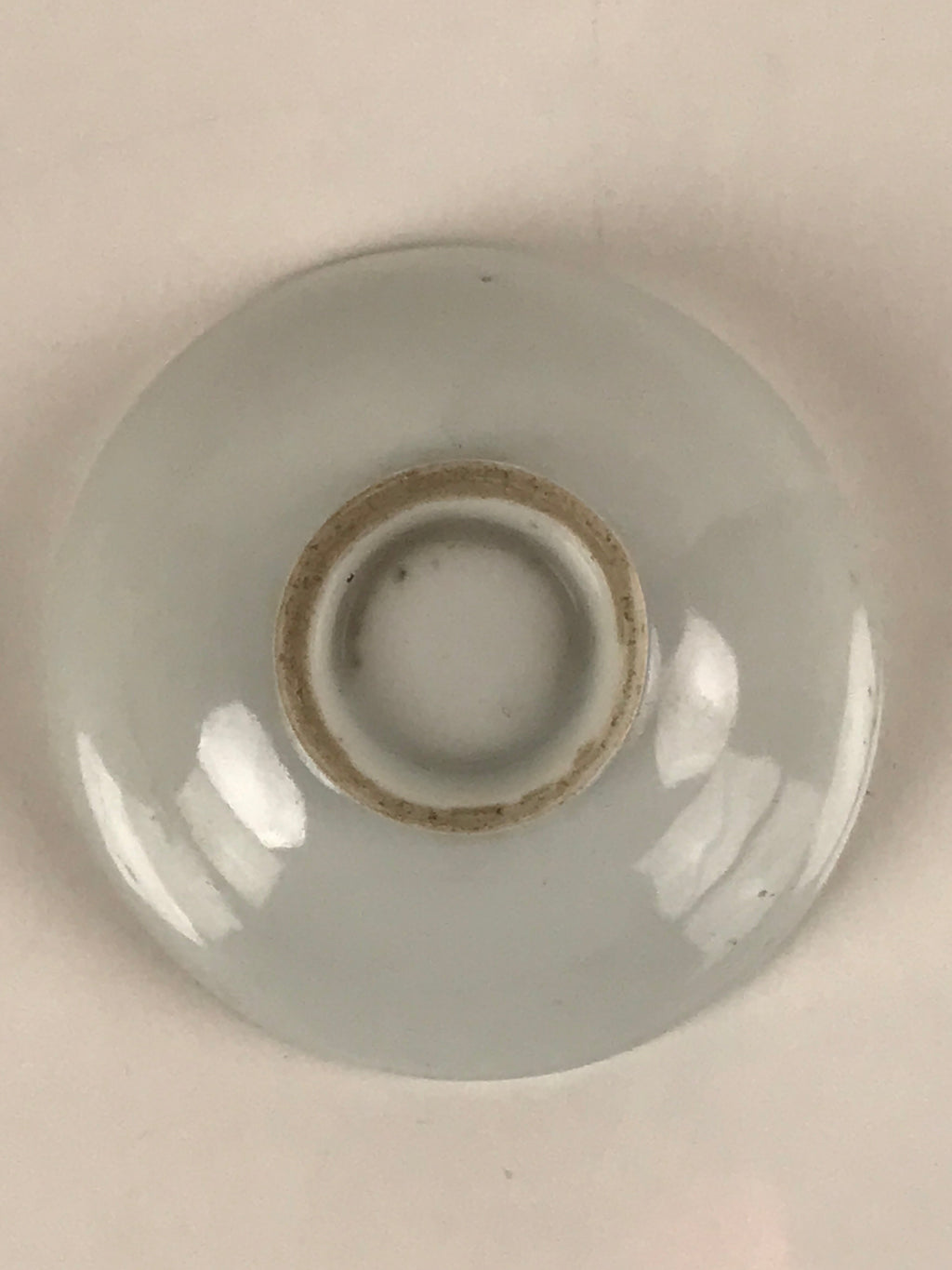 Japanese Porcelain Sake Cup Vtg Sakazuki Guinomi Minogame Turtle White Gold G259
