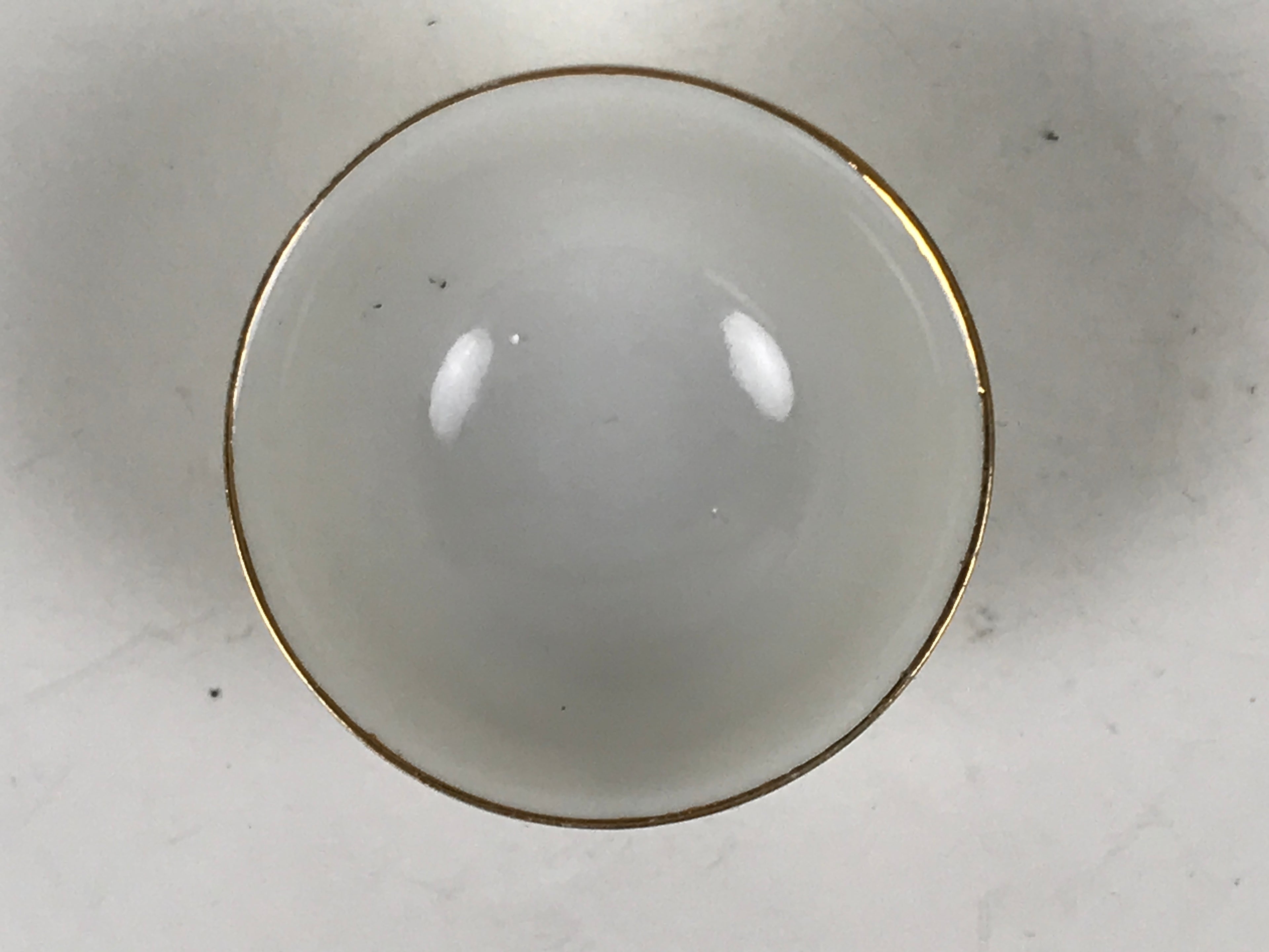 Japanese Porcelain Sake Cup Vtg Tsubomi Ochoko Folding Fan Shochikubai Bird G295