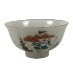 Japanese Porcelain Sake Cup Vtg Tsubomi Ochoko Folding Fan Shochikubai Bird G295