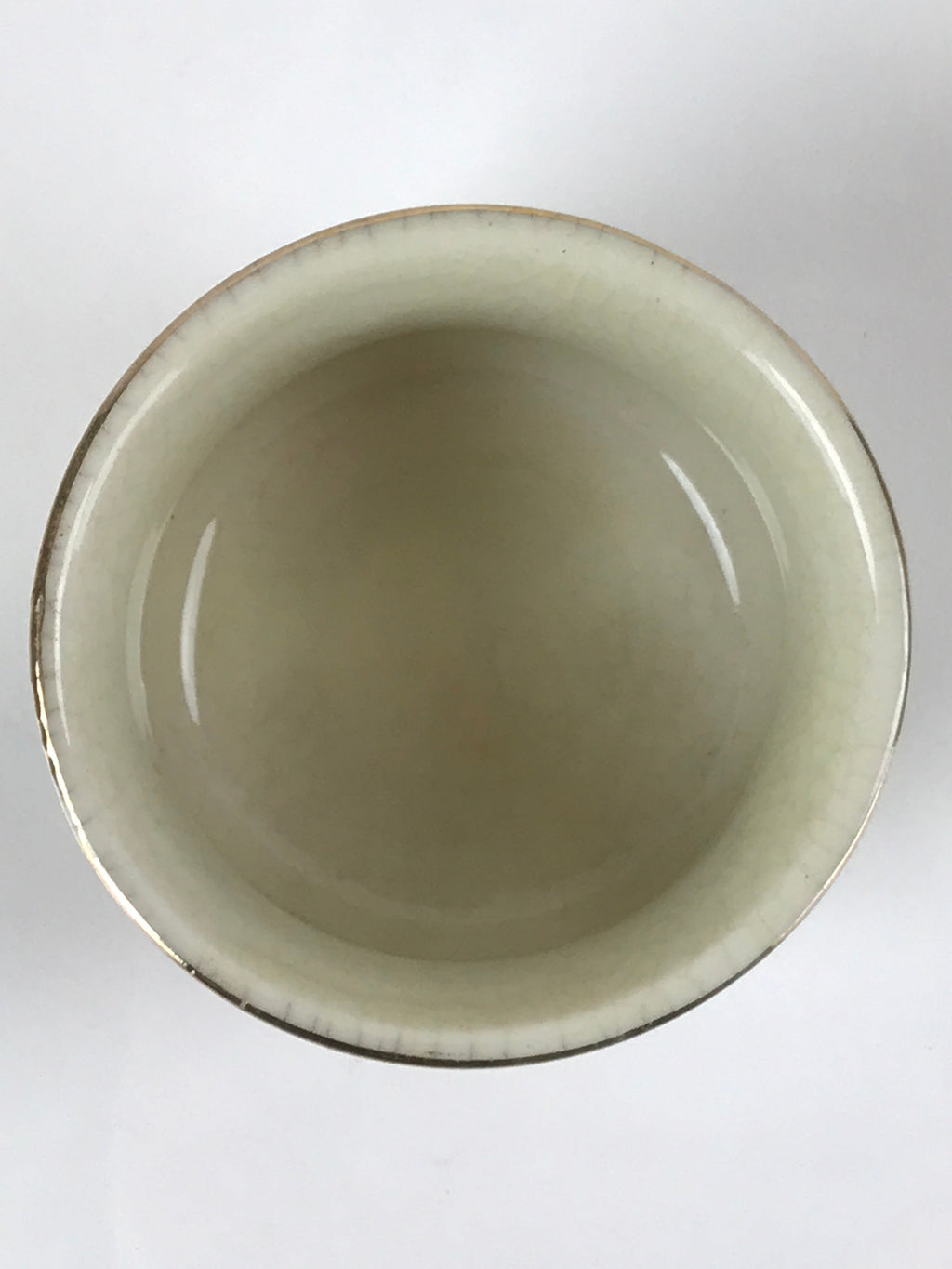 Japanese Porcelain Sake Cup Vtg Tsubomi Ochoko Guinomi Cherry Blossom Red G184