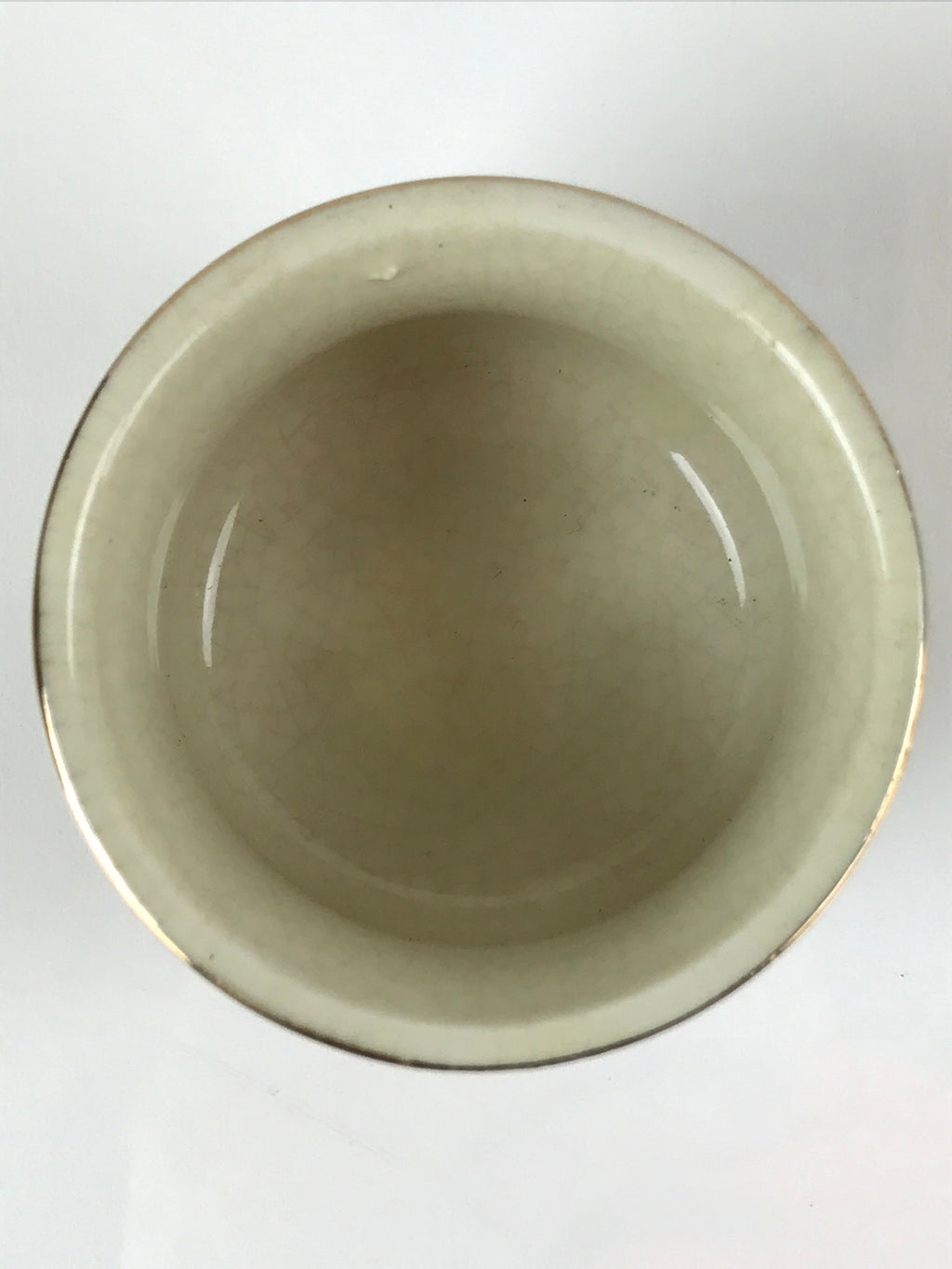 Japanese Porcelain Sake Cup Vtg Tsubomi Ochoko Guinomi Cherry Blossom Red G188