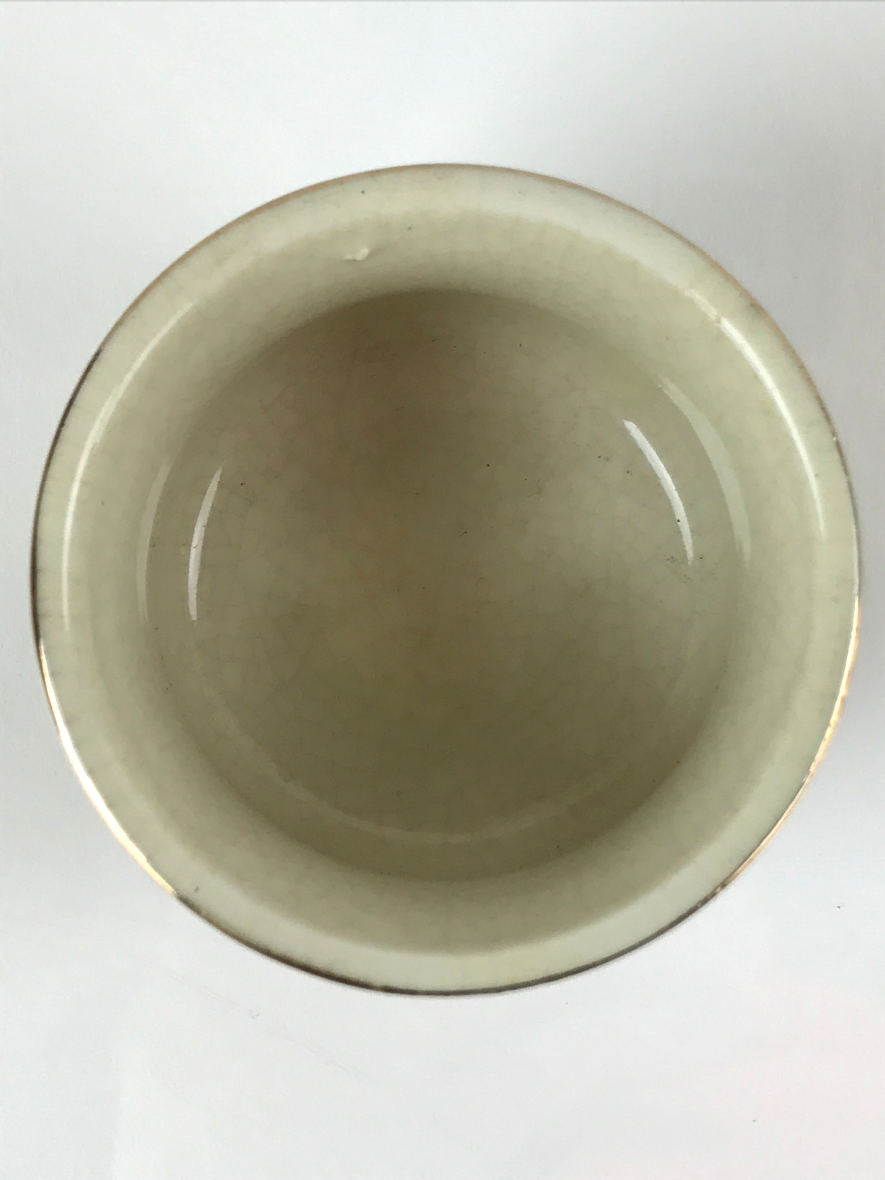 Japanese Porcelain Sake Cup Vtg Tsubomi Ochoko Guinomi Cherry Blossom Red G188