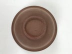 Japanese Porcelain Sake Cup Vtg Tsubomi Ochoko Guinomi Matte Brown White G303