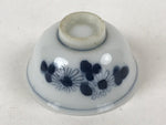 Japanese Porcelain Sake Cup Vtg Tsubomi Ochoko Sometsuke Blue Flowers G134