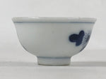 Japanese Porcelain Sake Cup Vtg Tsubomi Ochoko Sometsuke Blue Flowers G137